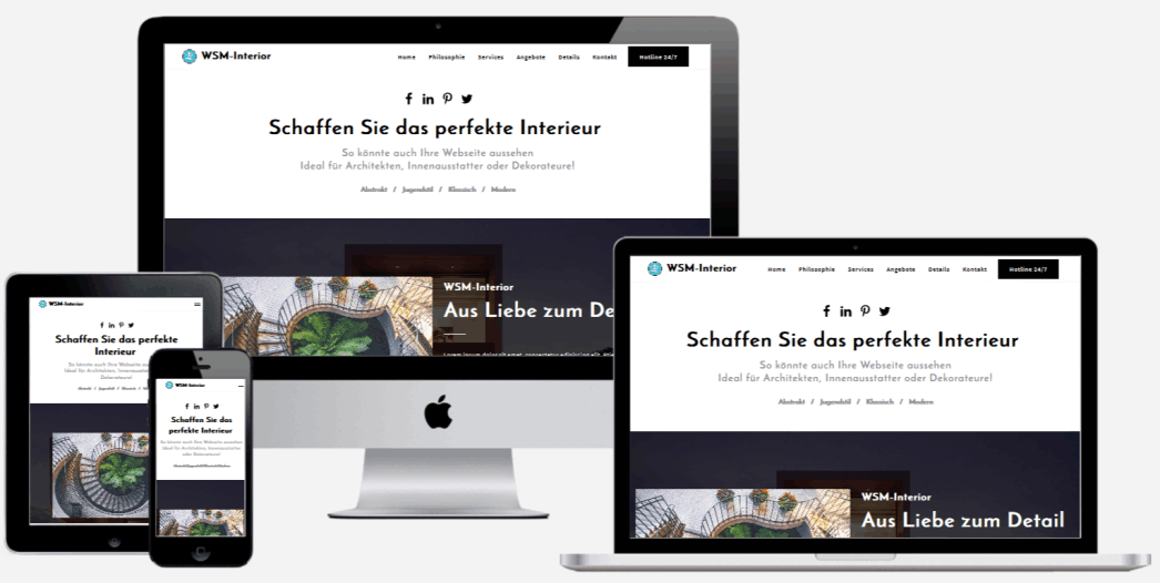 Webseite für Architeken Web-Steps MEDIA